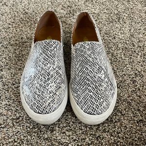 Snake print sneakers